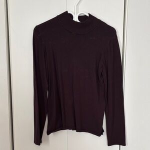 🎉4/30$🎉 Chic Dark Purple Long Sleeve Women's Top